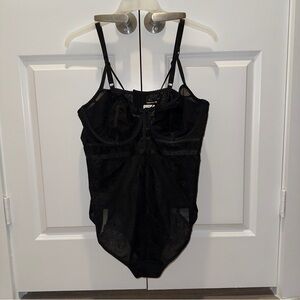 BLK BODYSUIT STUD STRAPPY